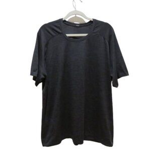 LULULEMON Metal Vent Tech Short Sleeve Top in Obsidian Gray Athleisure Sport XXL